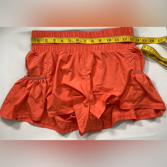Neon Orange Gym Shorts Unbranded NWOT Size Small SKU0918 - Picture 6 of 9